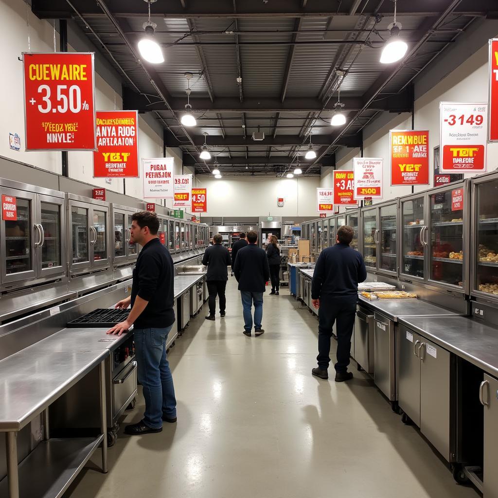 Restaurant Supply Store Clearance Sale with Discounted Food Equipment