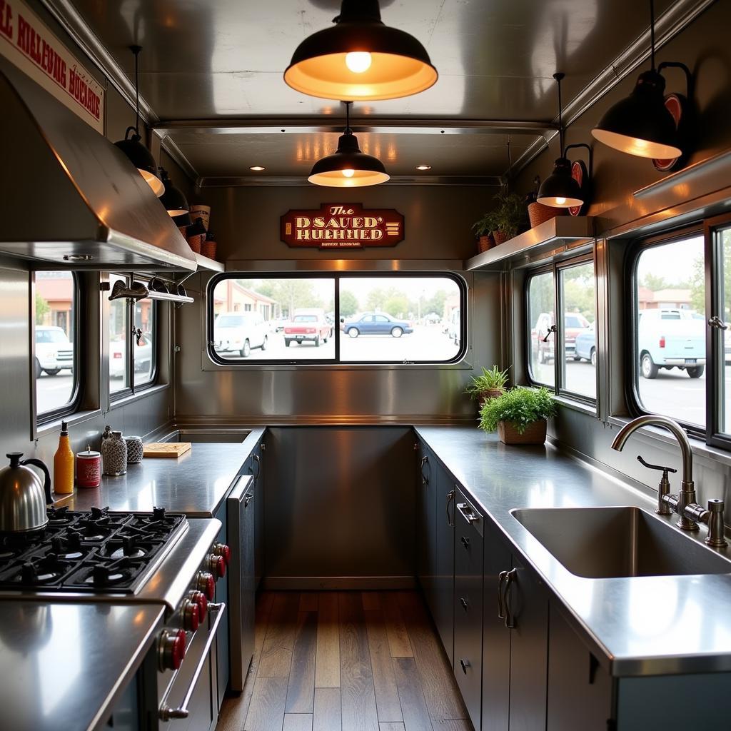 Restored Vintage Food Truck Interior