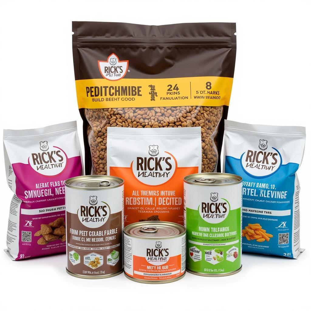 Rick's Healthy Pet Food Product Range