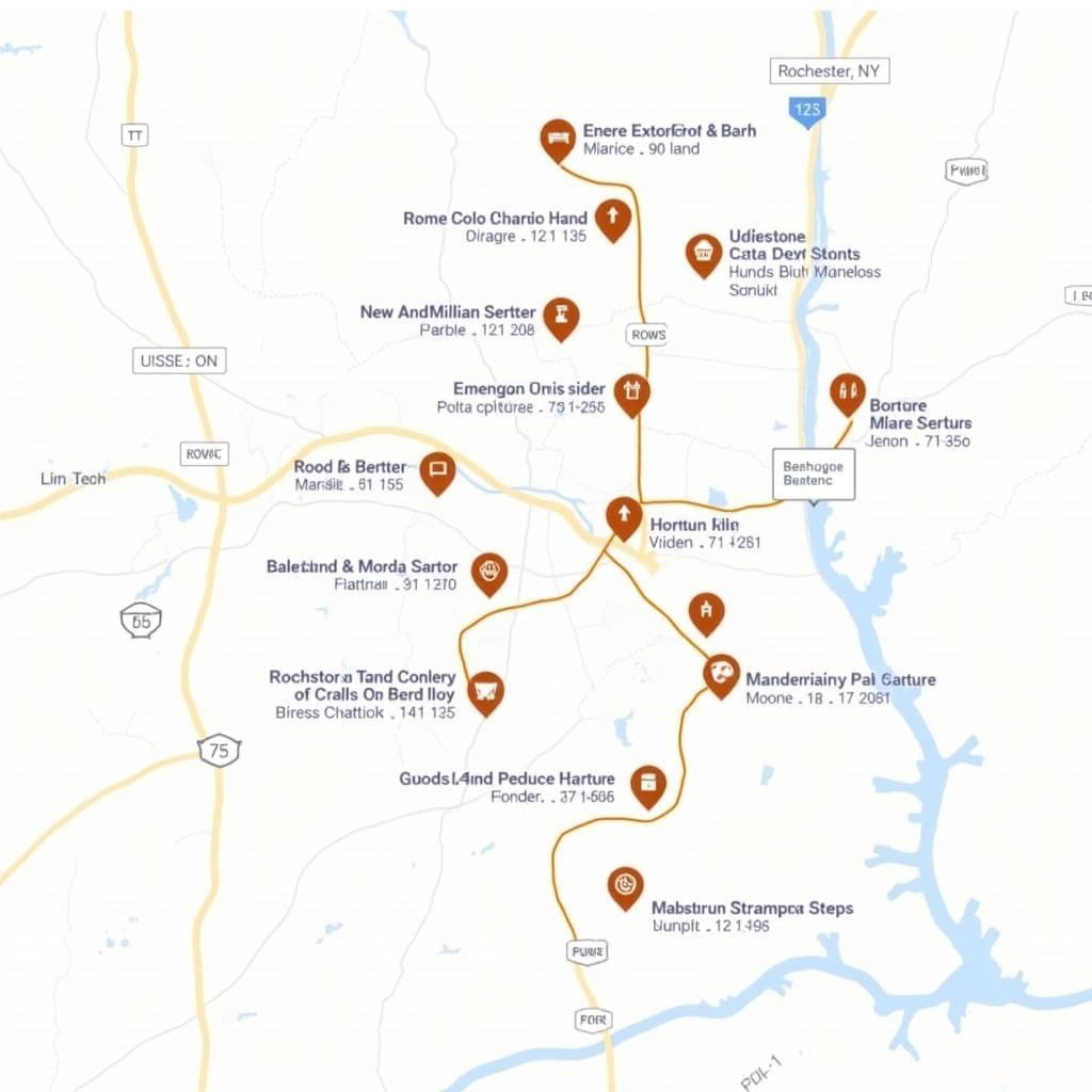 Rochester, NY Food Pantry Delivery Map