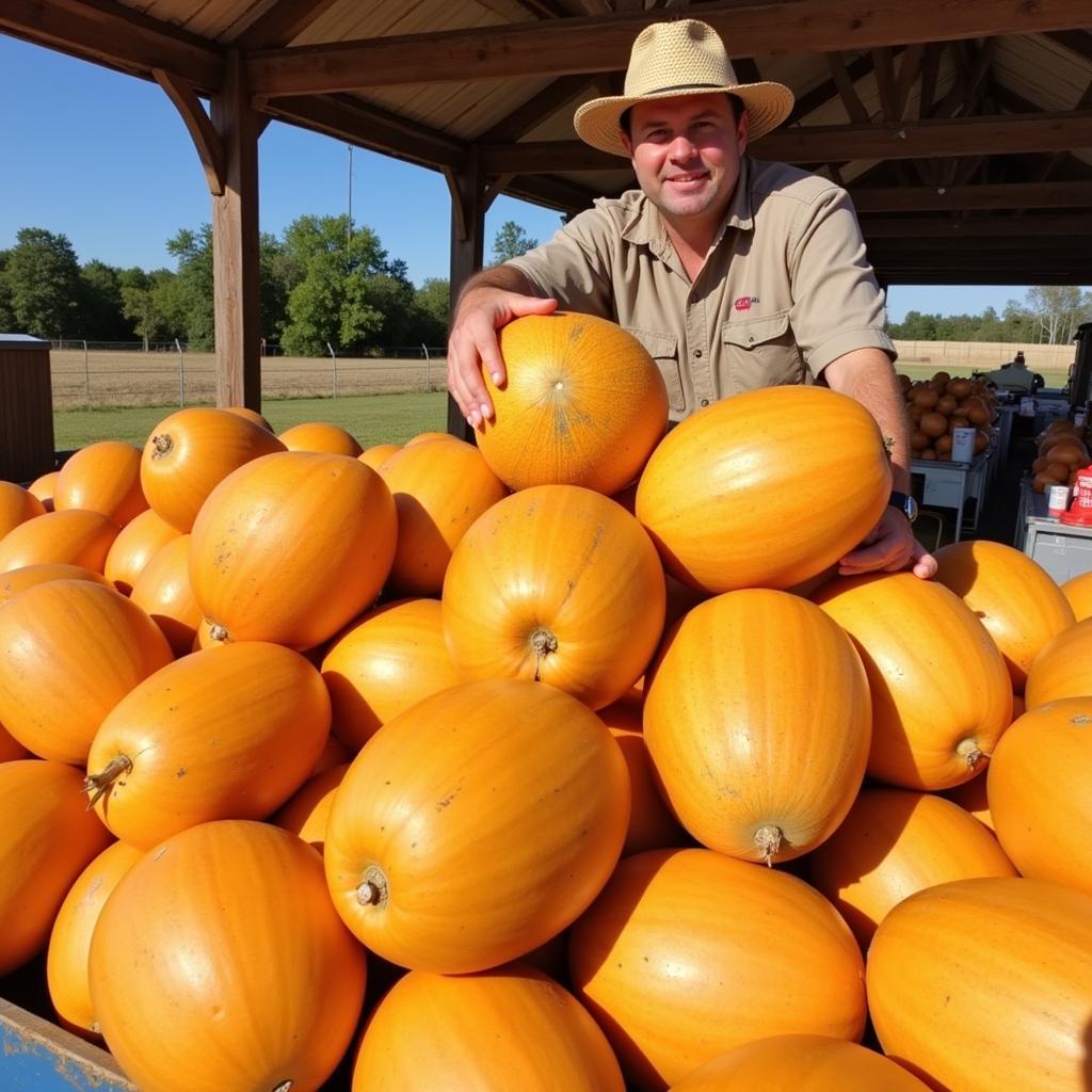 Rocky Ford Cantaloupe at the Farmers Market