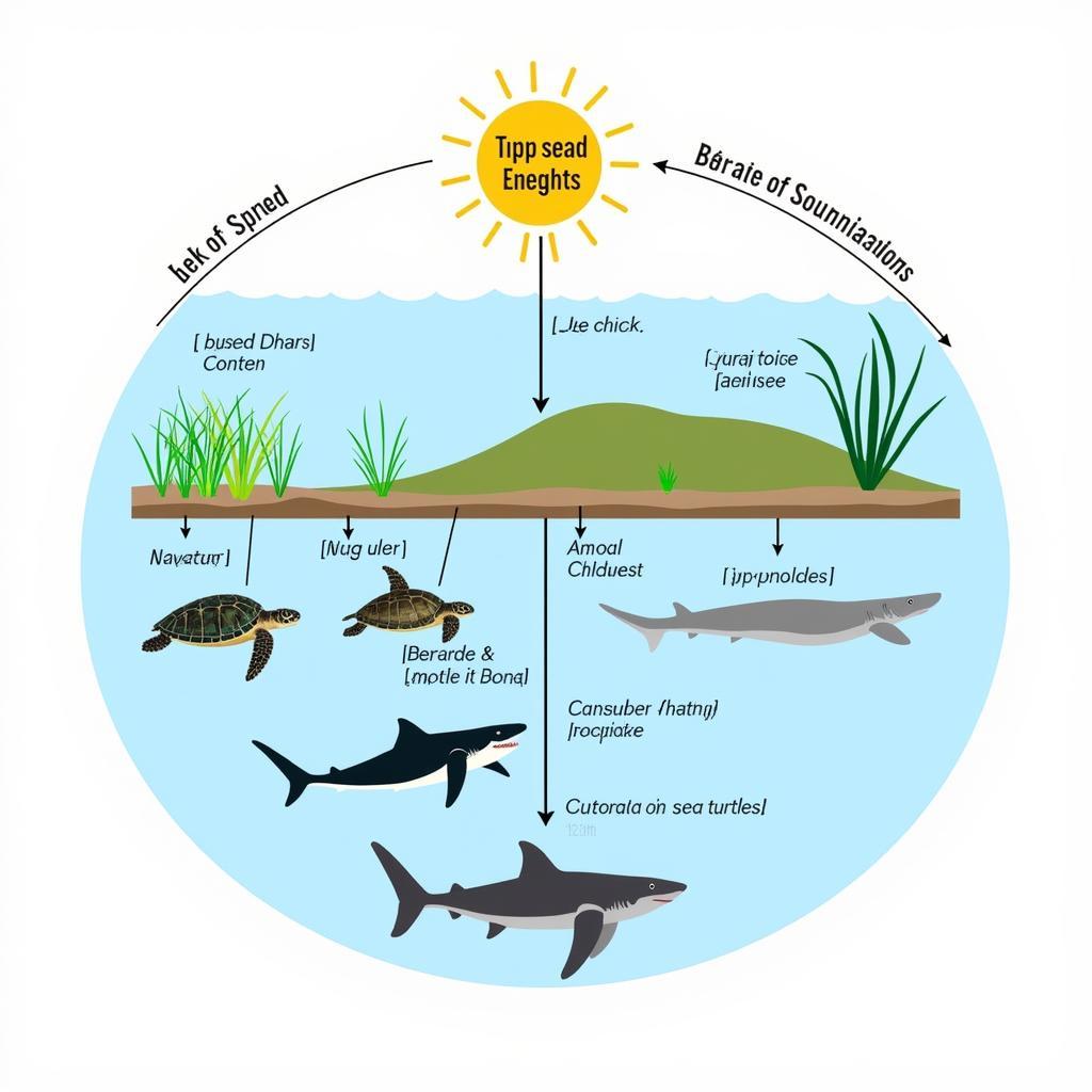 Sea Turtle Food Chain Diagram