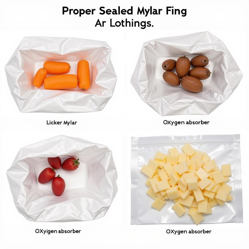 Mylar Bags Sealed with Oxygen Absorbers