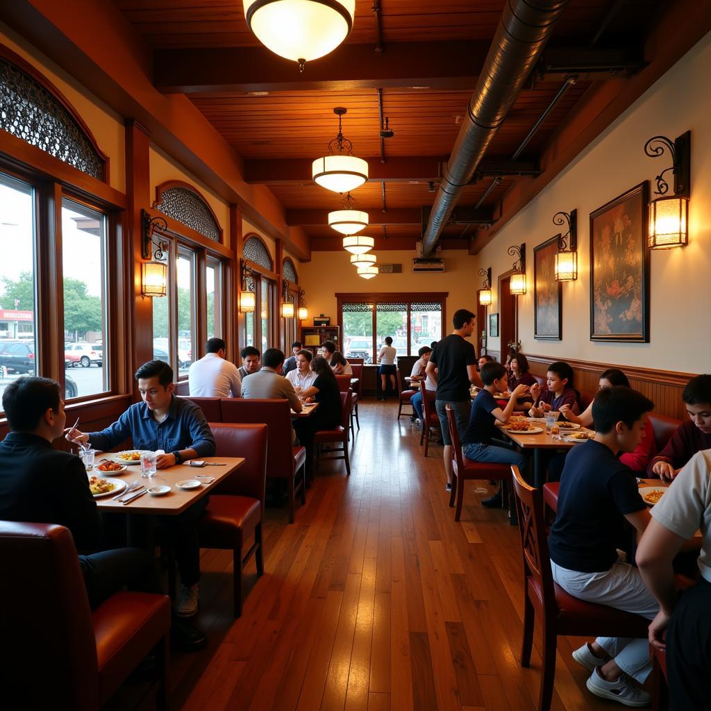 Inside a Shelby NC Chinese Restaurant