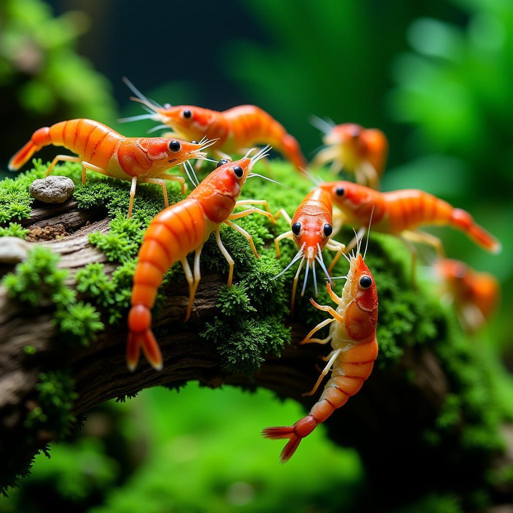 Shrimp Eating Algae