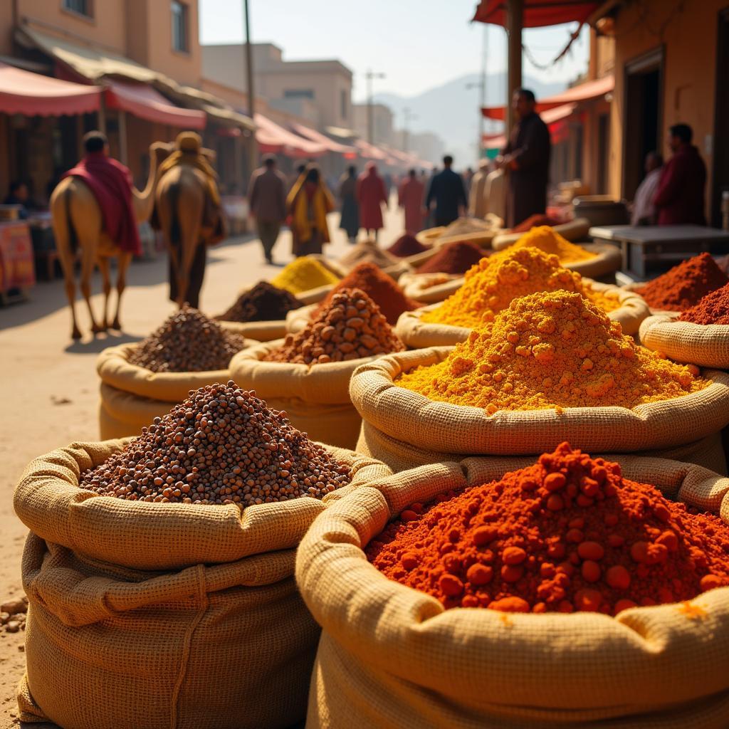 Spices on the Silk Road related to Marco Polo's journey