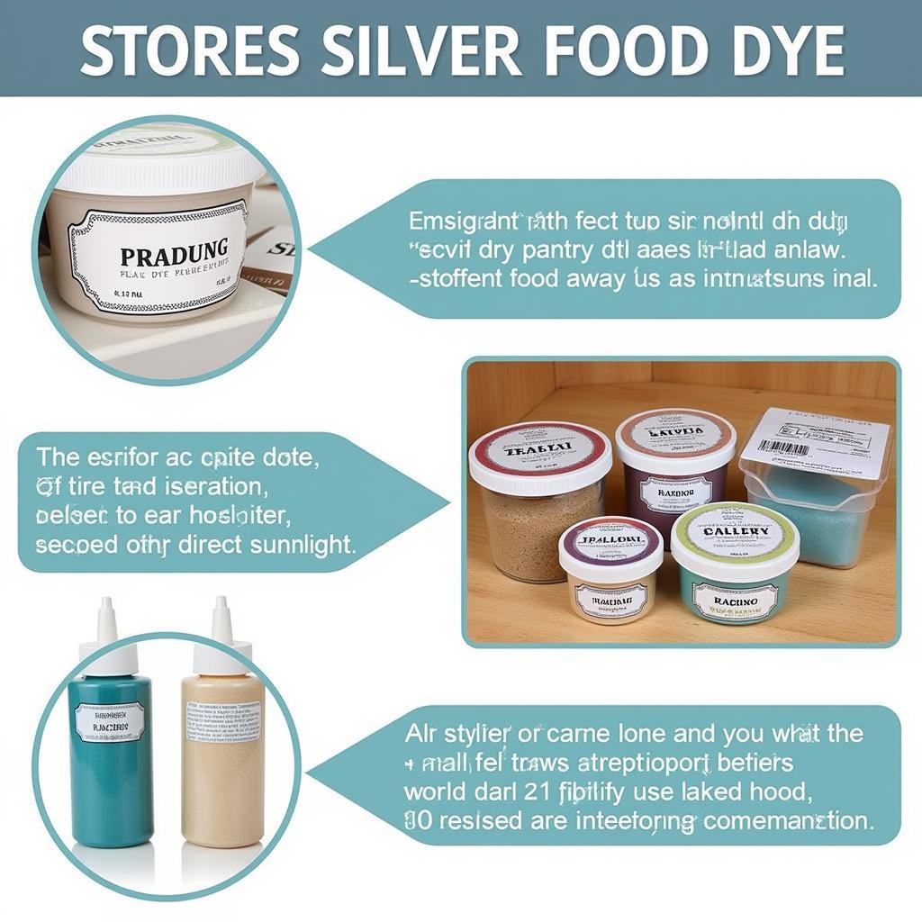 Storing Silver Food Dye