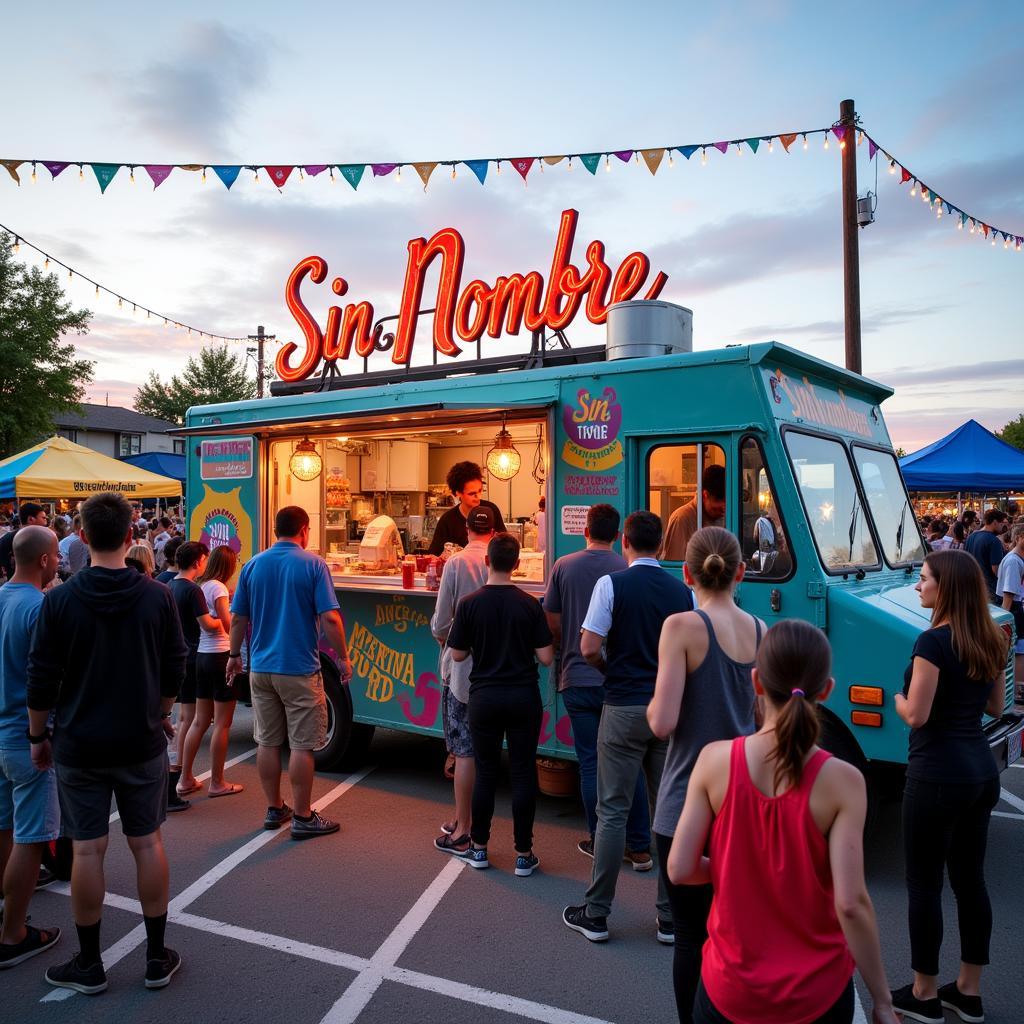 Sin Nombre Food Truck at a Local Food Festival