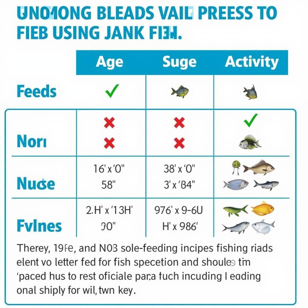 Feeding schedule for fish using sinking fish food