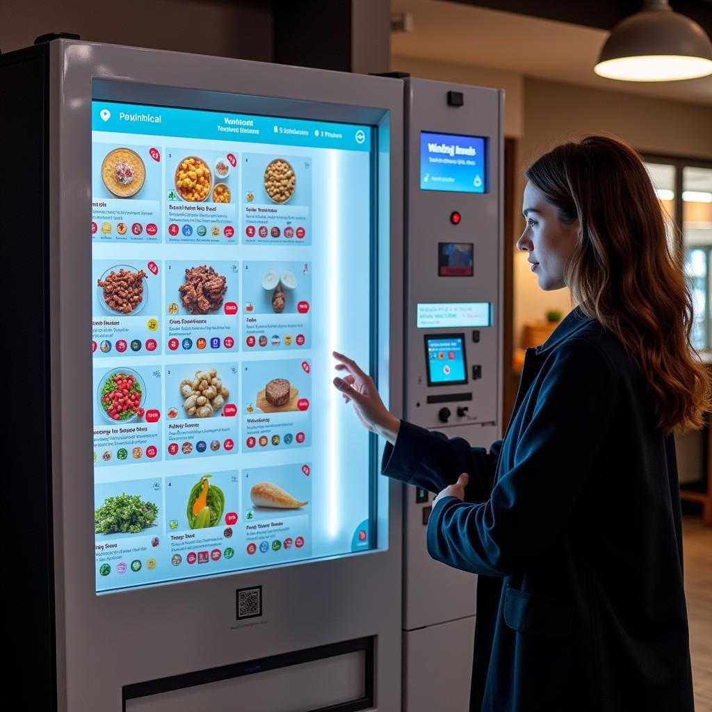 Smart Vending Machine with Touchscreen Interface