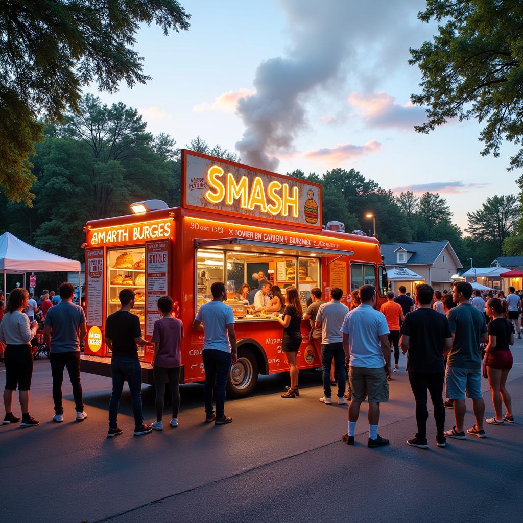 Smash Burger Food Truck in North Carolina