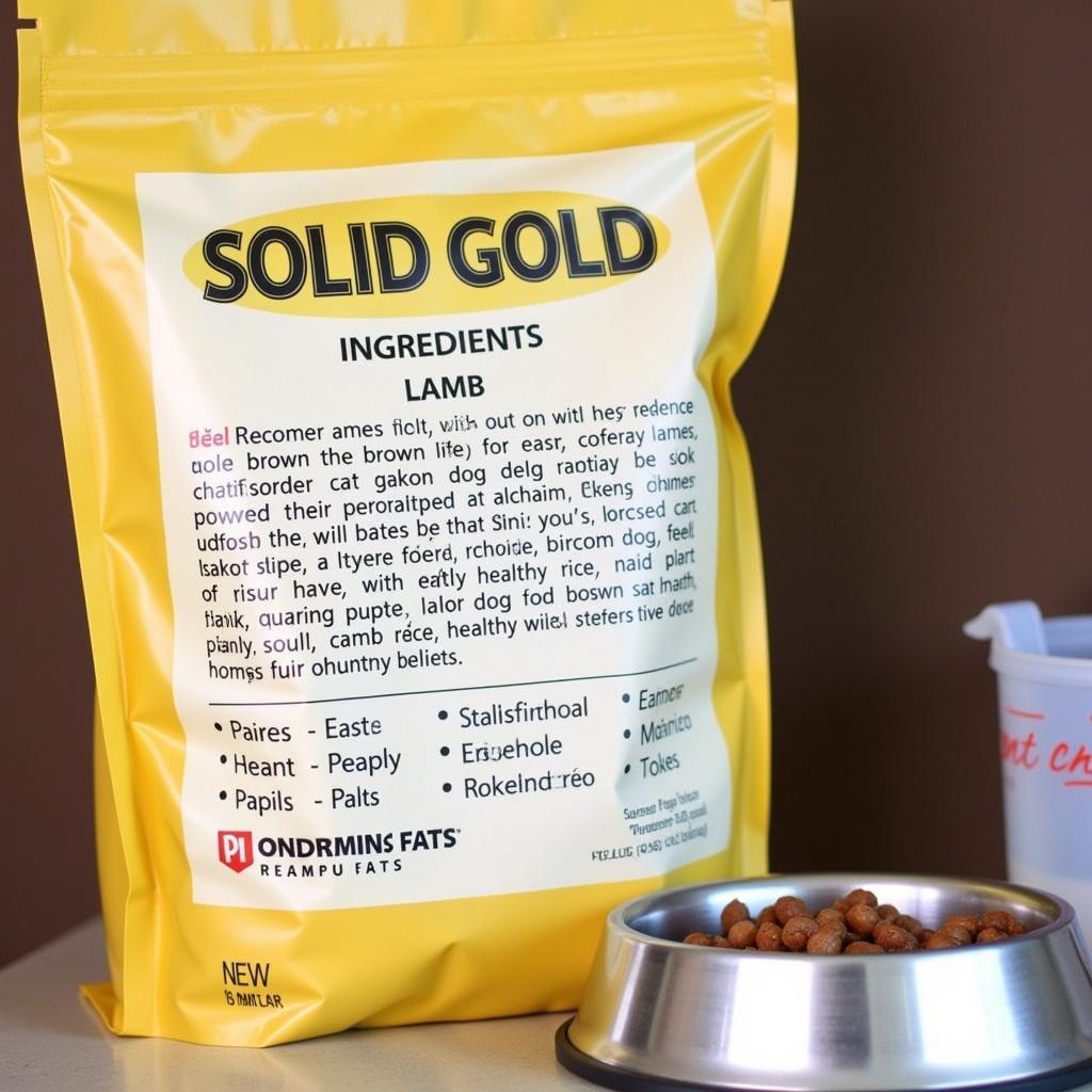 Solid Gold Lamb Dog Food Ingredients List