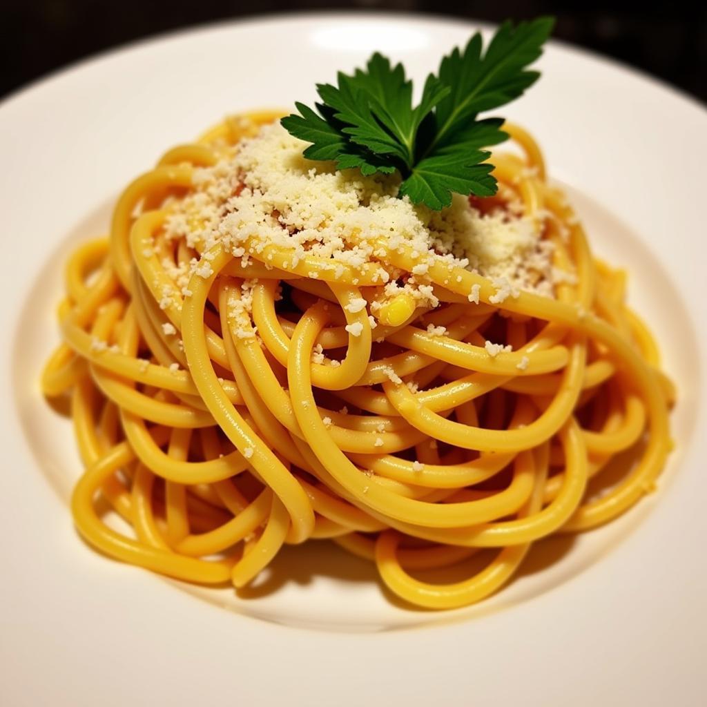 Soul Food Spaghetti Plated