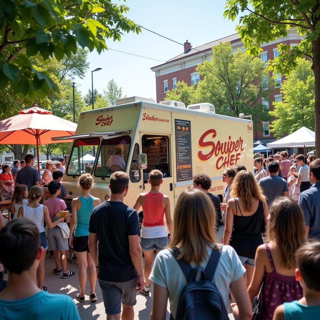 Souper Chef Food Truck at a Local Event