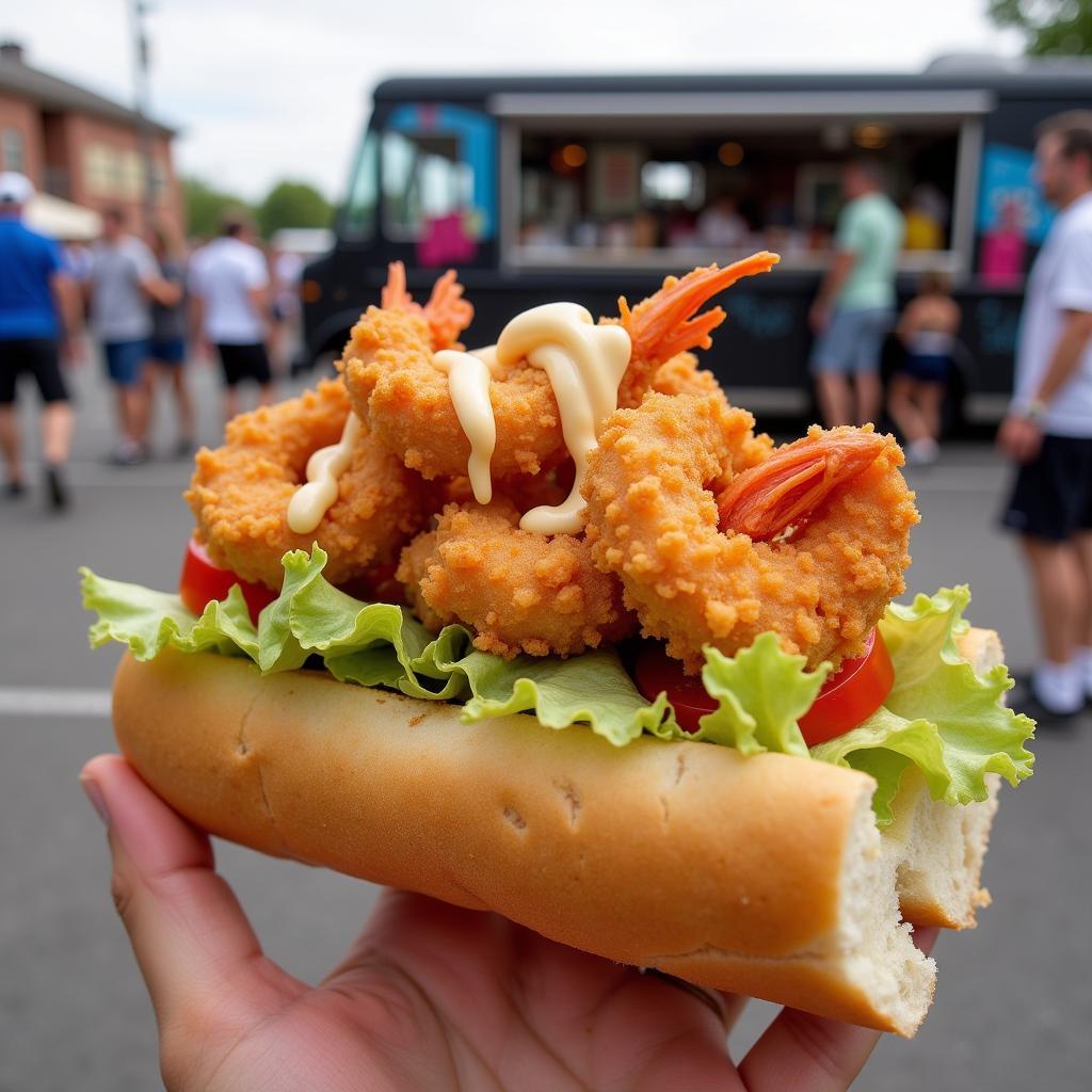 Classic Po'boy from a South on a Sandwich Food Truck