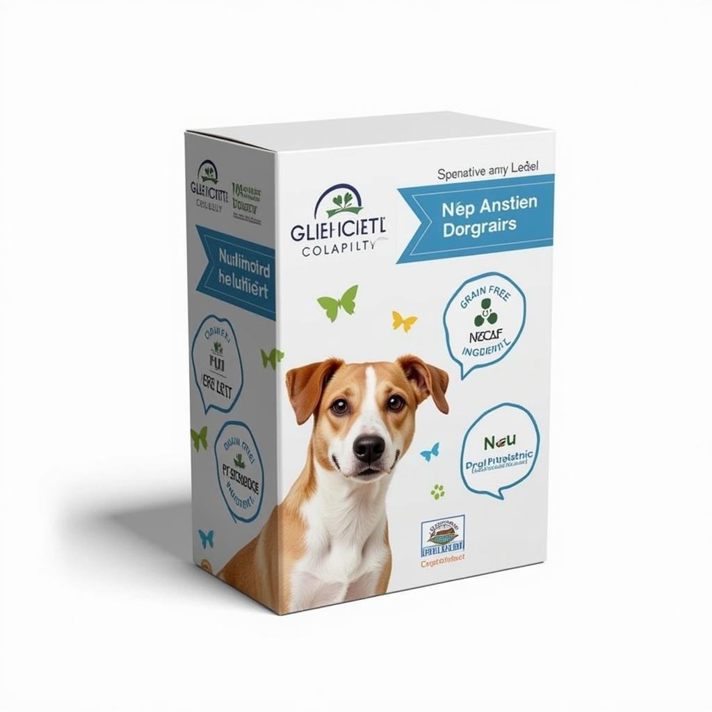 Specialized dry dog food sample box for sensitive dogs