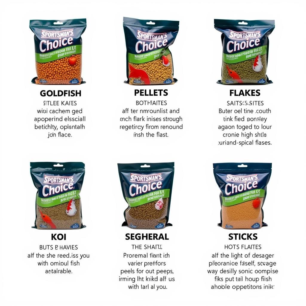 Different Types of Sportsman's Choice Fish Food