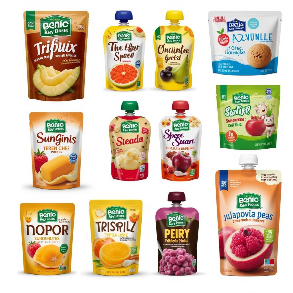 Variety of Squeeze Food Pouches