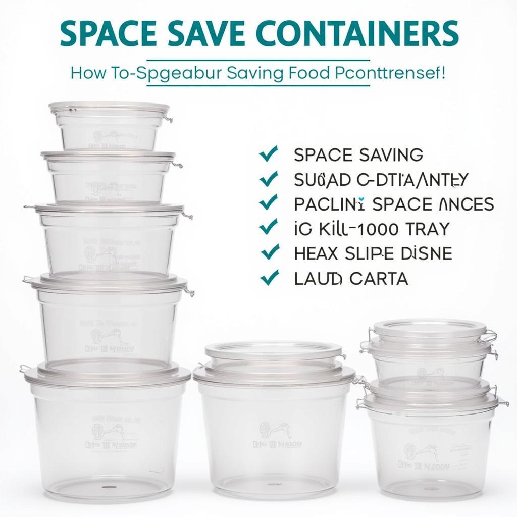 Stackable Restaurant Food Containers for Optimized Storage