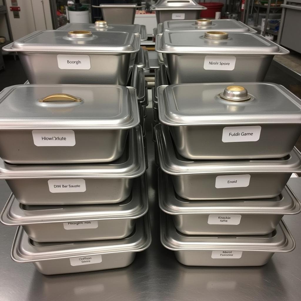 Stainless Steel Food Pans with Lids