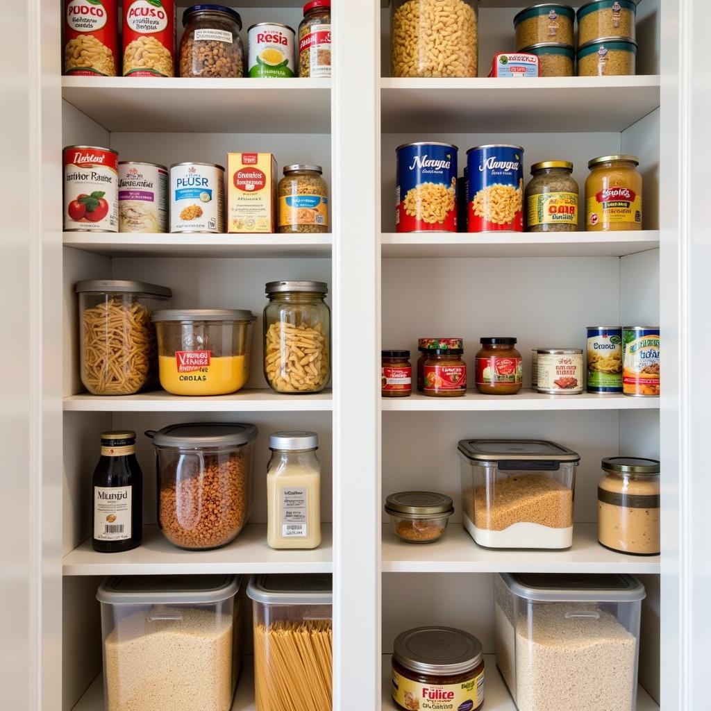 Storing non-perishable foods