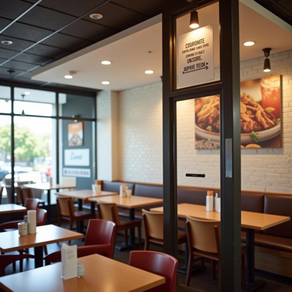 Strategic Placement of Food Signage in a Restaurant