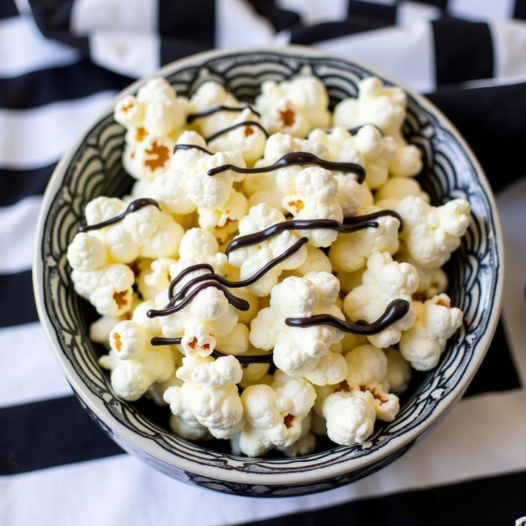 Striped Beetlejuice Popcorn Treat