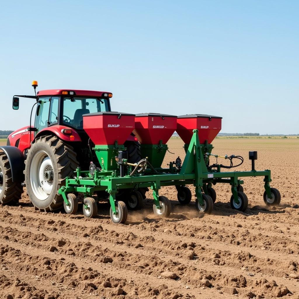 Using a Sukup Food Plot Planter in a Field