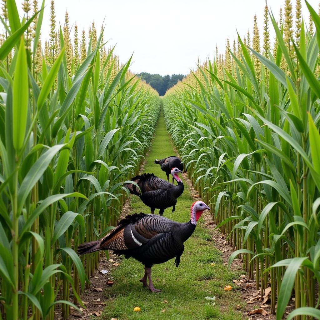 Summer Turkey Food Plot with Sorghum