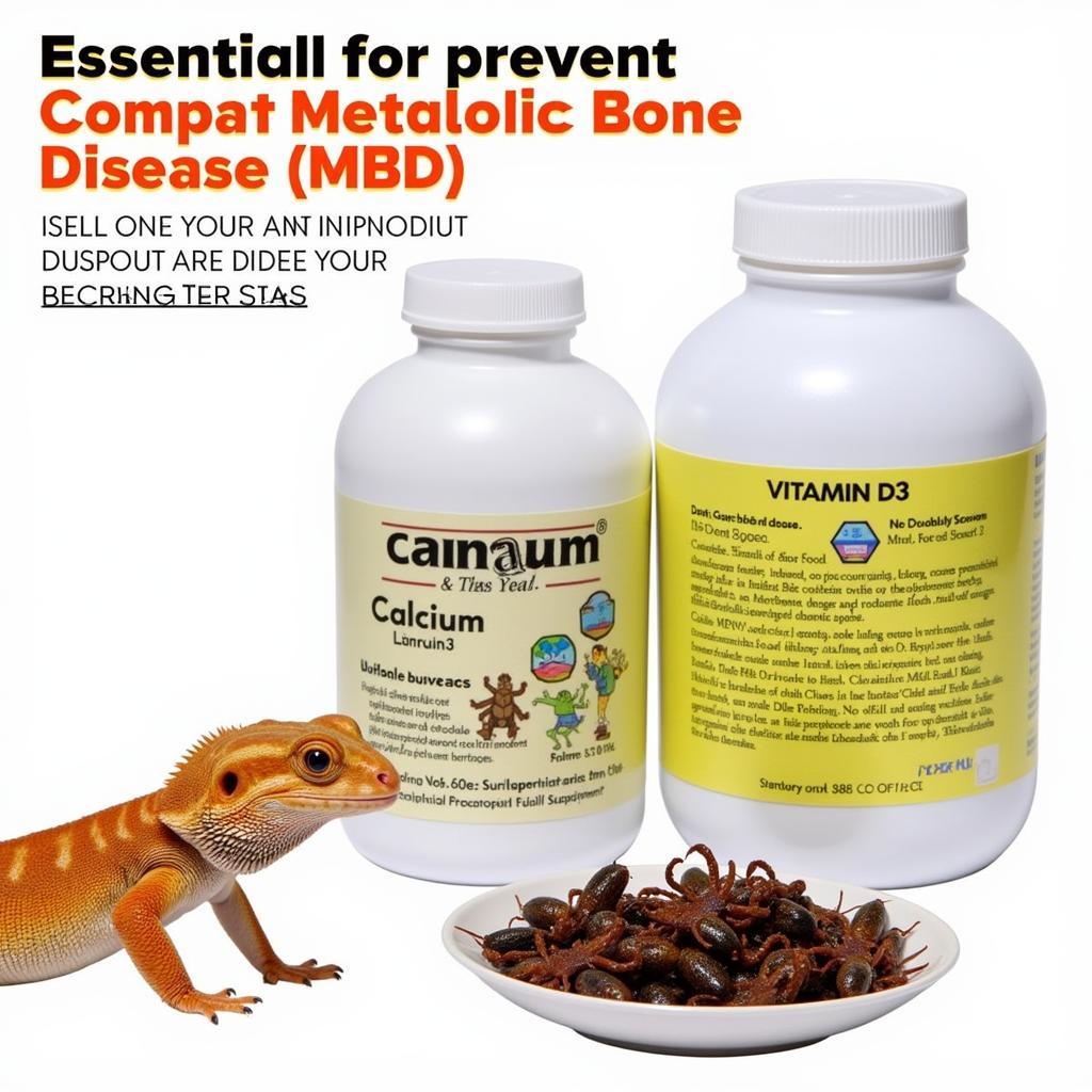 Calcium and Vitamin D3 supplements for bearded dragons