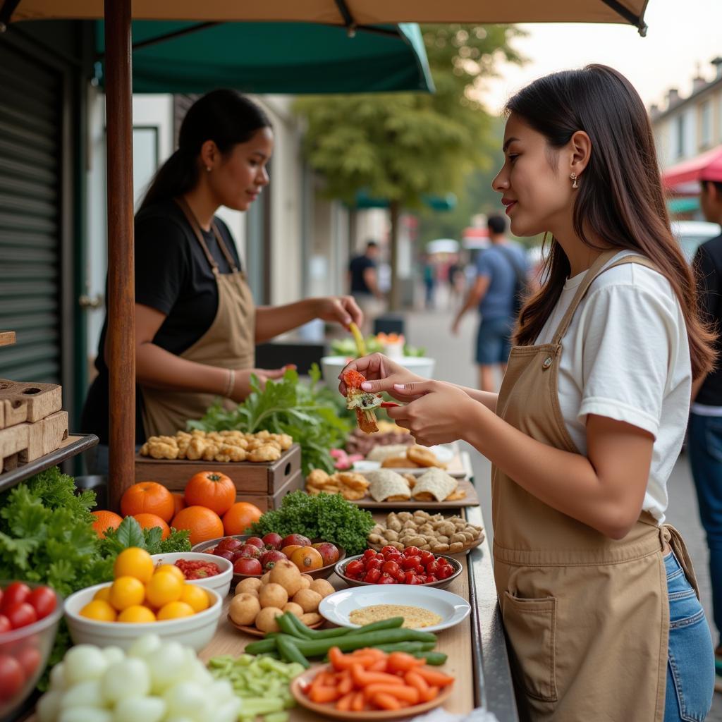 Sustainable Street Food Practices with Biodegradable Packaging