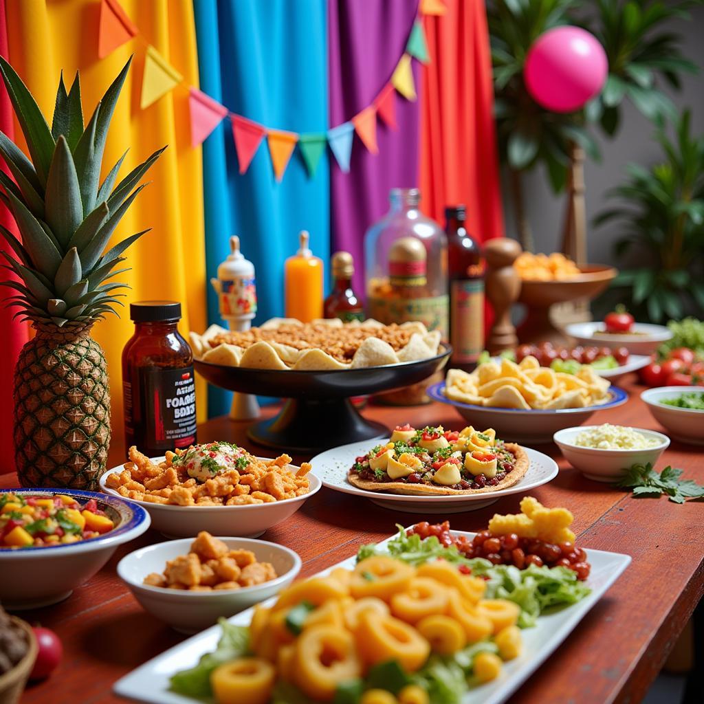 Themed Food Station at Sweet 16