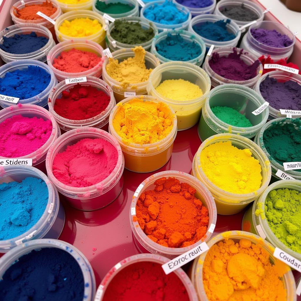 Vibrant Shades of Synthetic Colour Food Powder