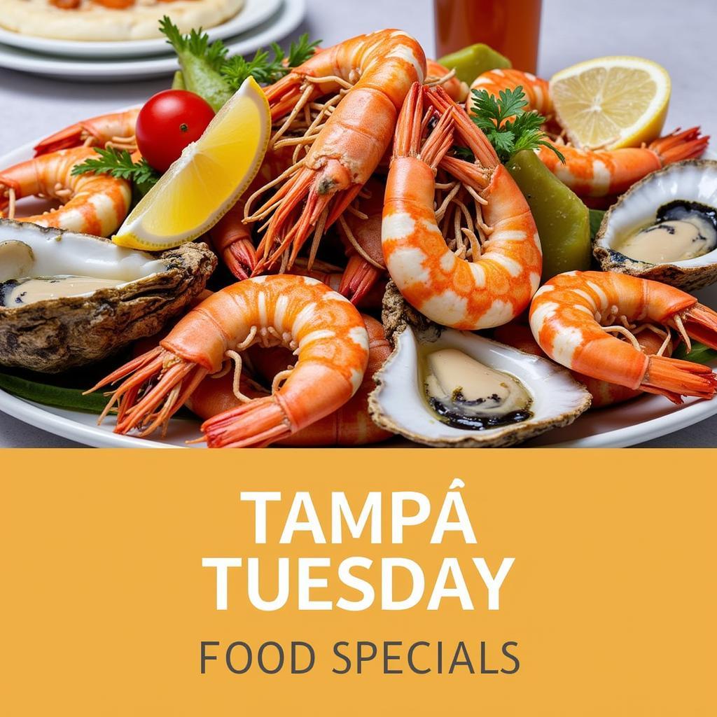 Fresh Seafood Platter on Tampa Tuesday Food Specials