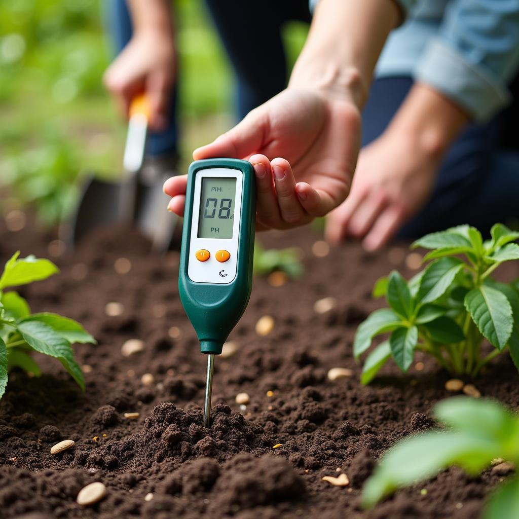 Testing Soil pH for Food Plot