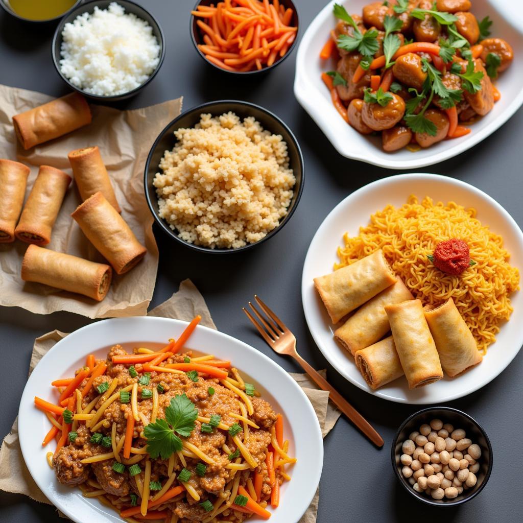 Thai and Chinese Takeout Menu Options