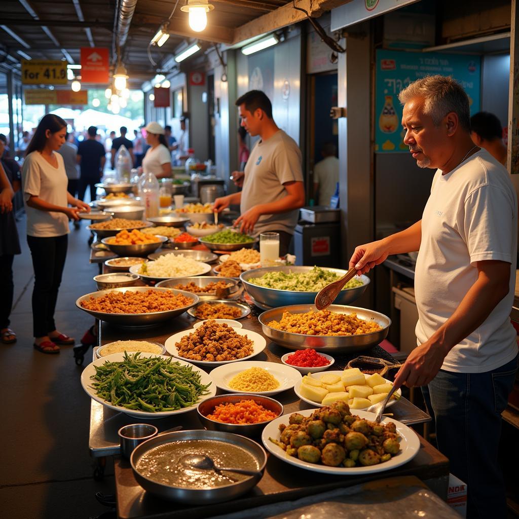 Thai Southern Food Street Food Market