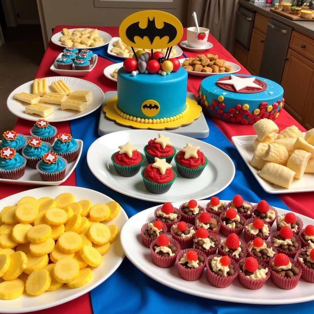 Themed Birthday Party Food Spread