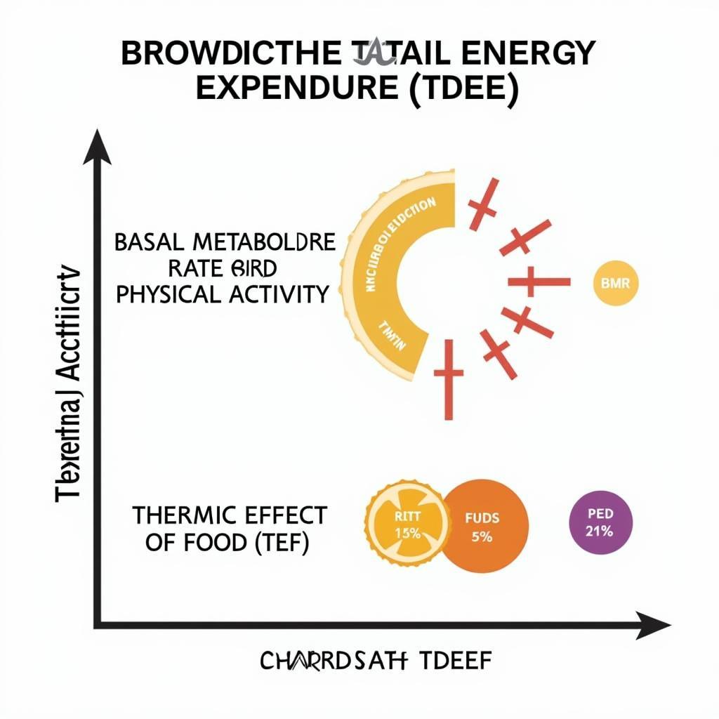 Diagram illustrating the thermic effect of food