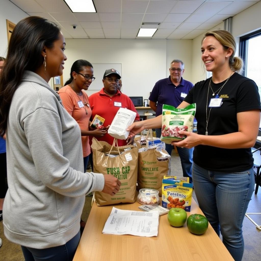 Families Receiving Food Assistance at Thibodaux Food Bank