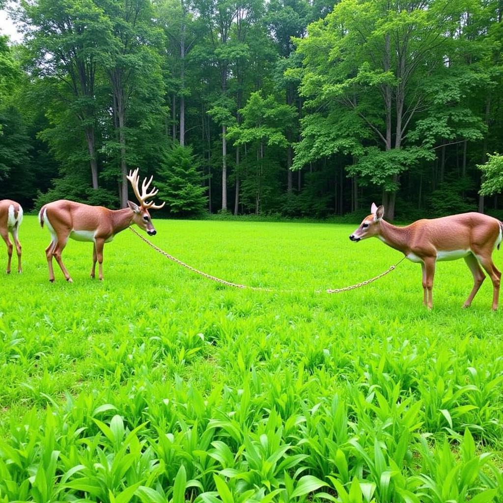 Thriving Food Plot After Dragging