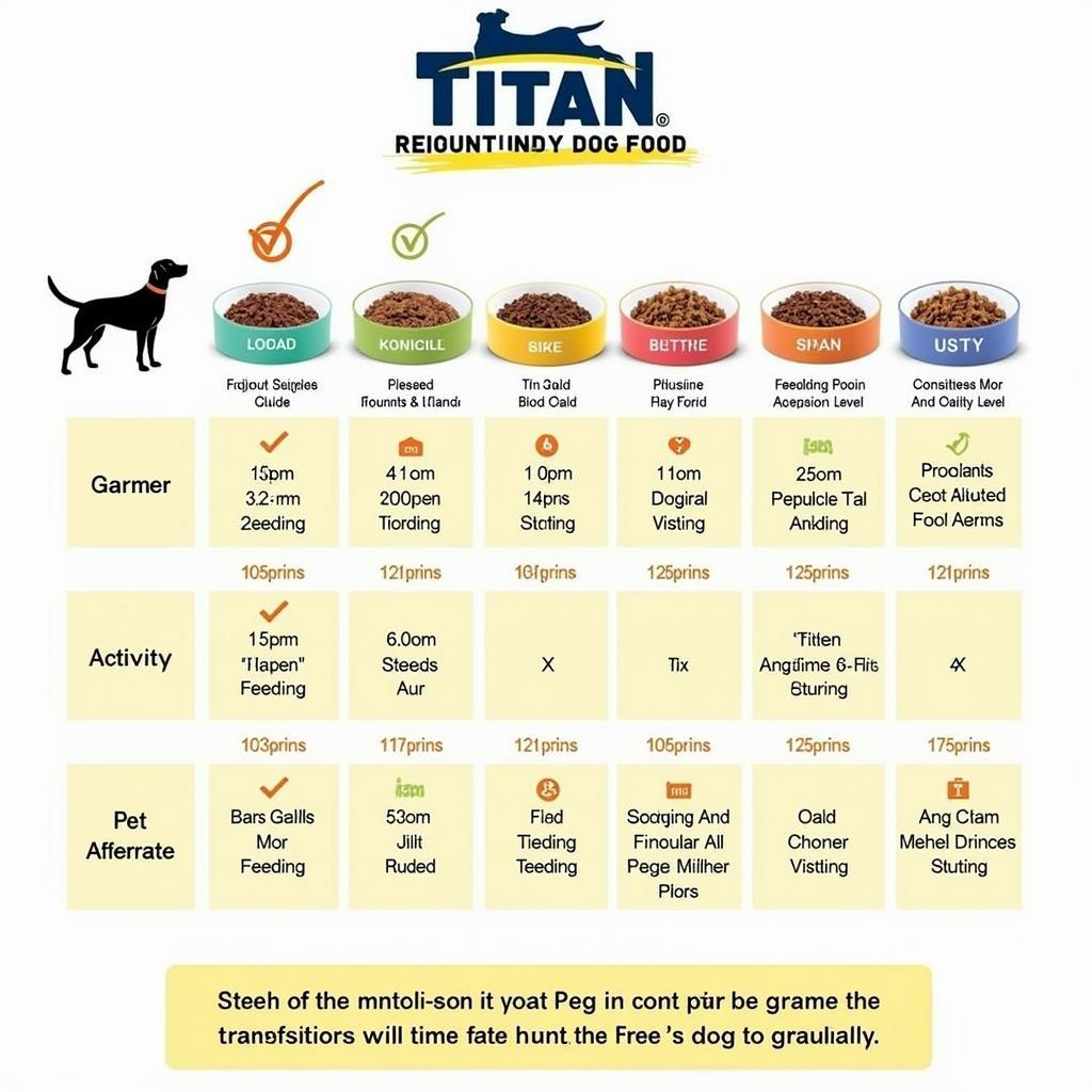 Titan Dog Food Feeding Guide Based on Breed, Size, and Activity Level