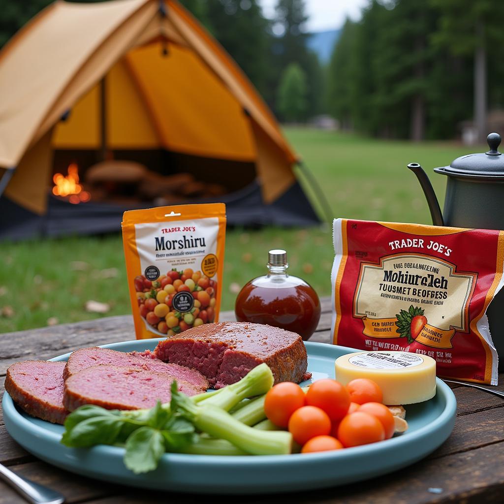 Gourmet camping food from Trader Joe's