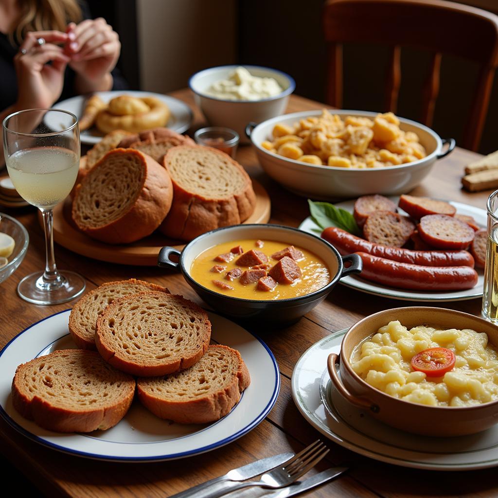 Traditional Westphalian Cuisine in Münster, Germany