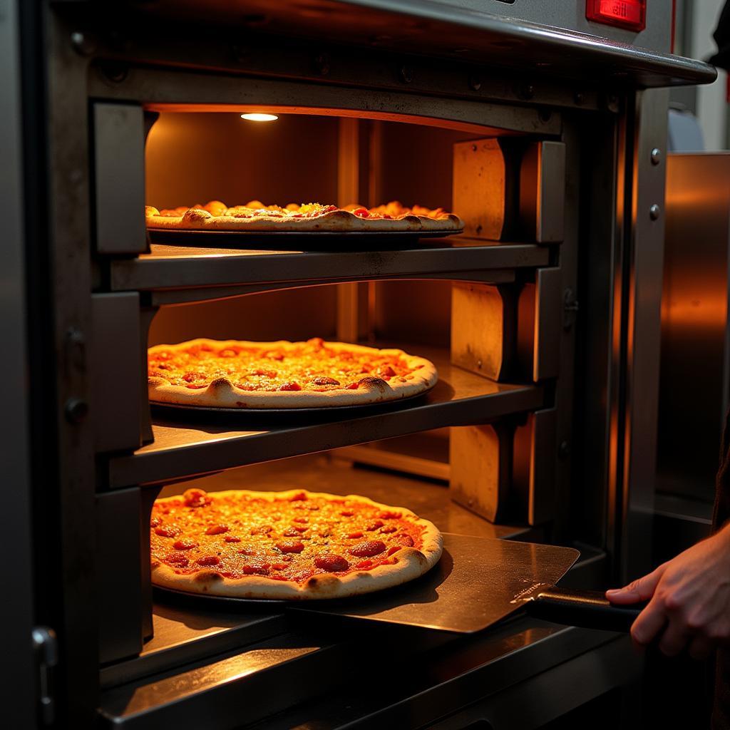 Triple Deck Pizza Oven in Food Truck