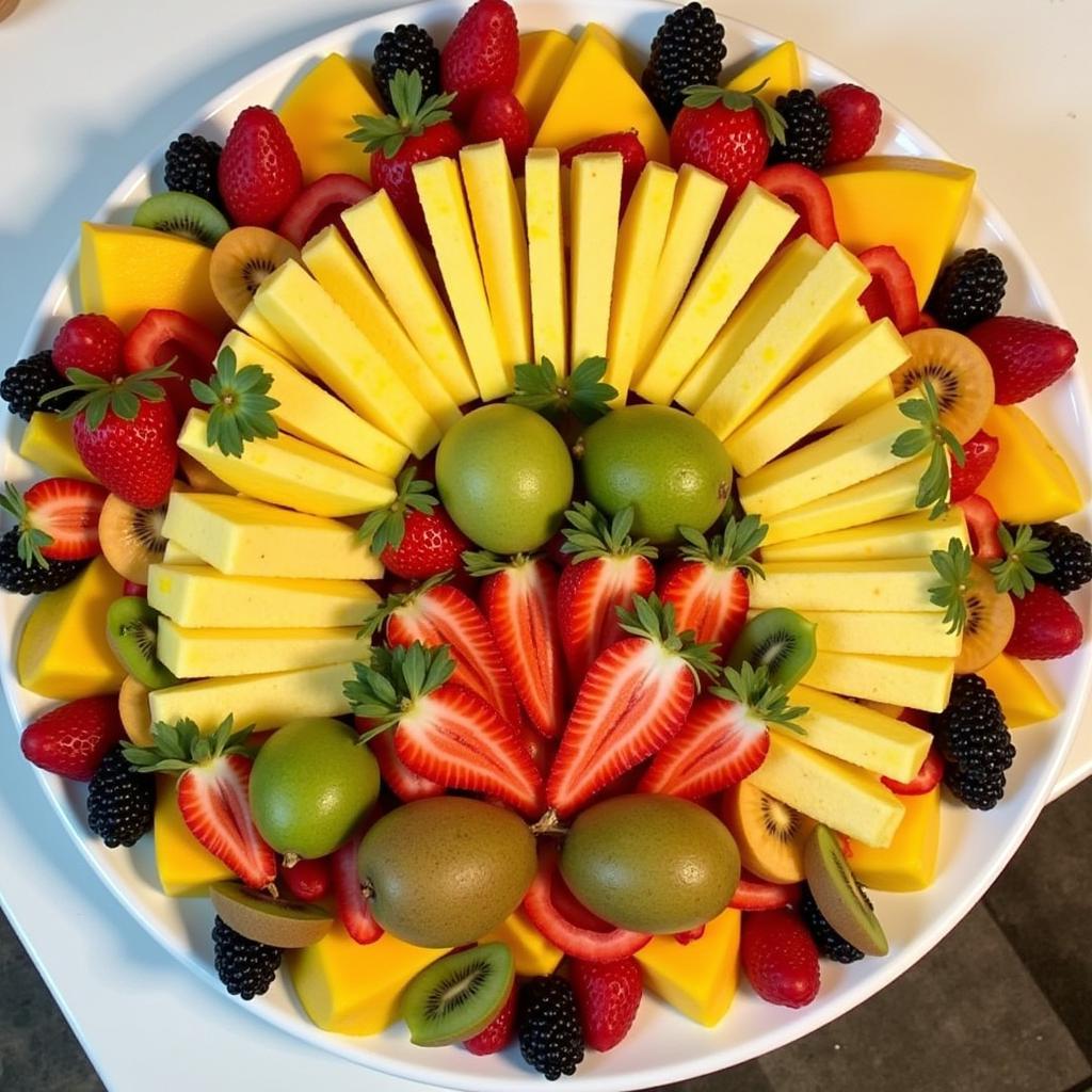 Tropical Fruit Platter for Moana Party