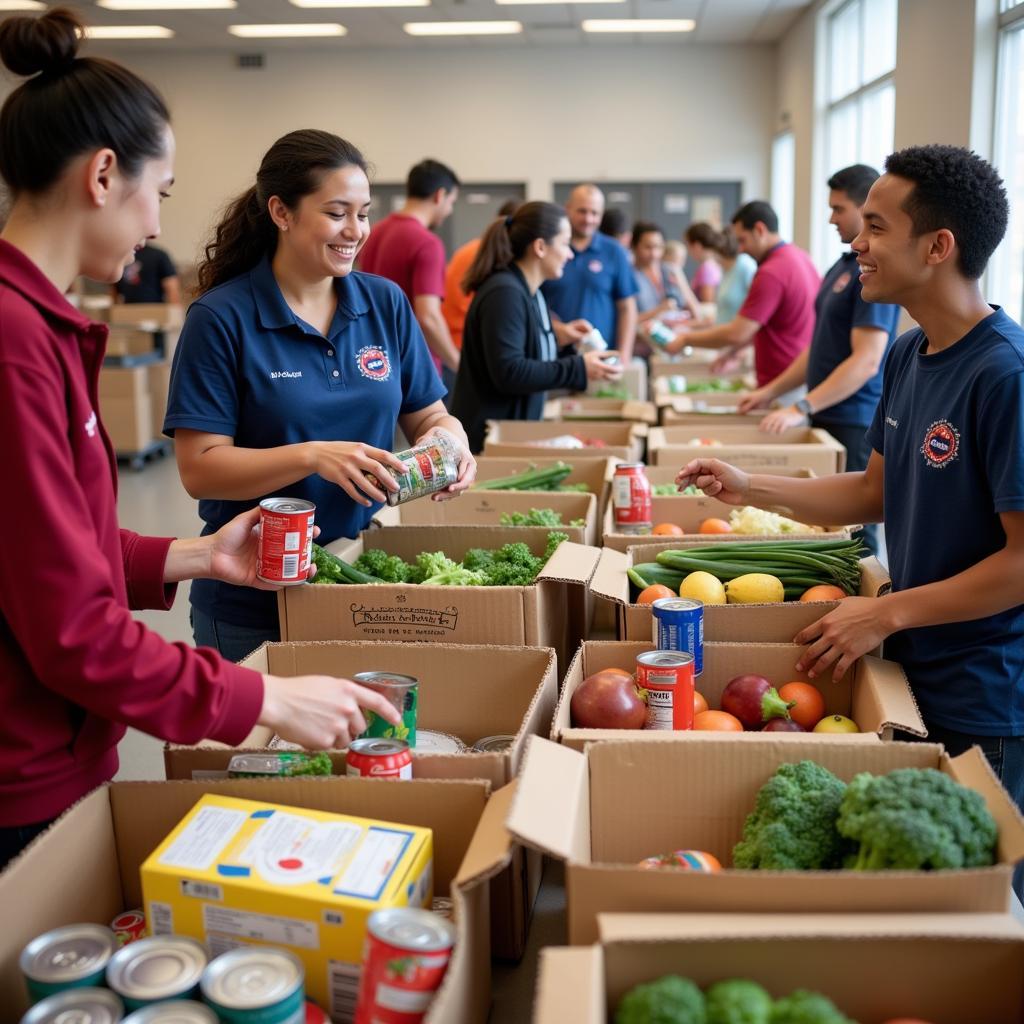 Volunteers Helping at a Troy, MO Food Pantry