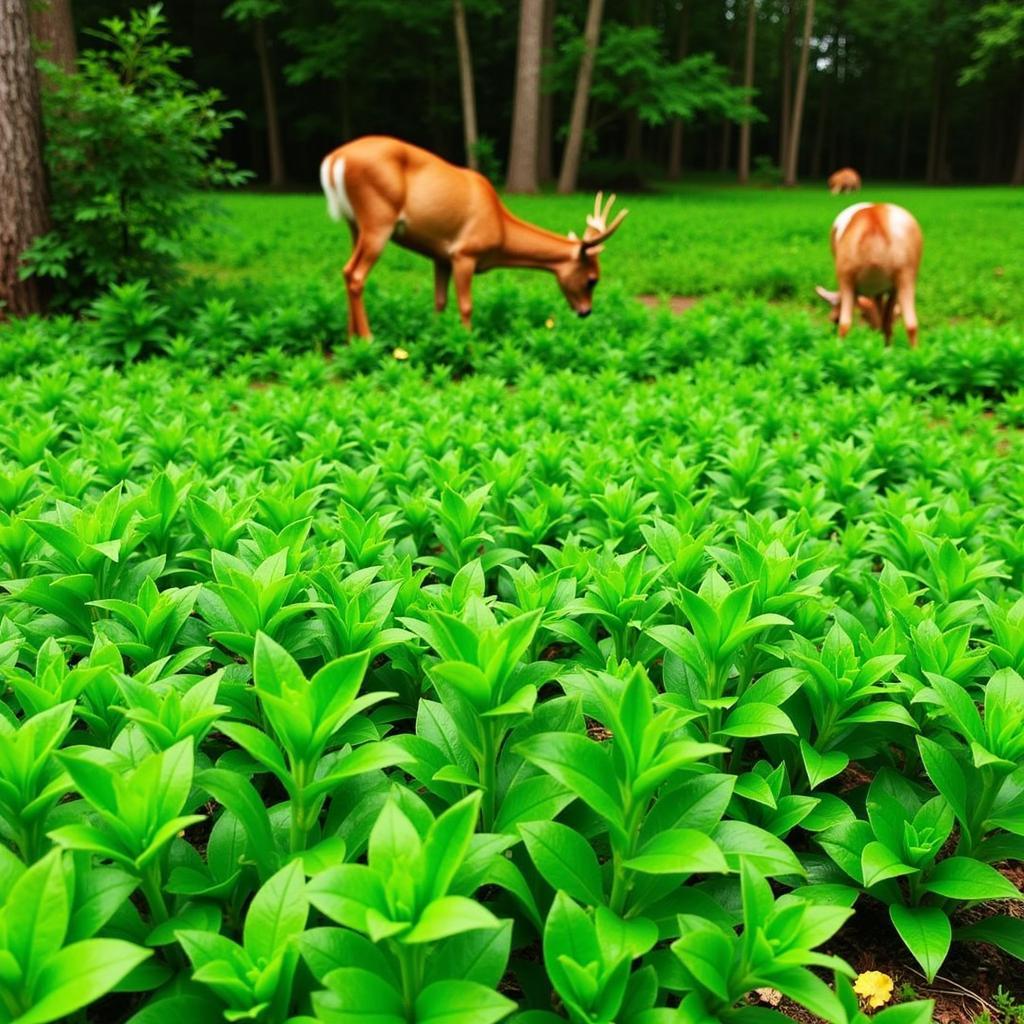 Maintaining a healthy turnip food plot for deer