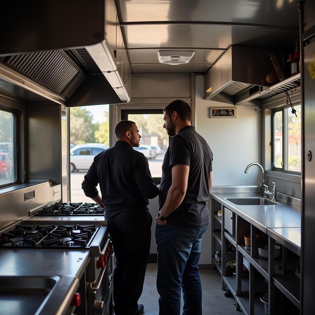 Inspecting a Used Food Truck in Long Island