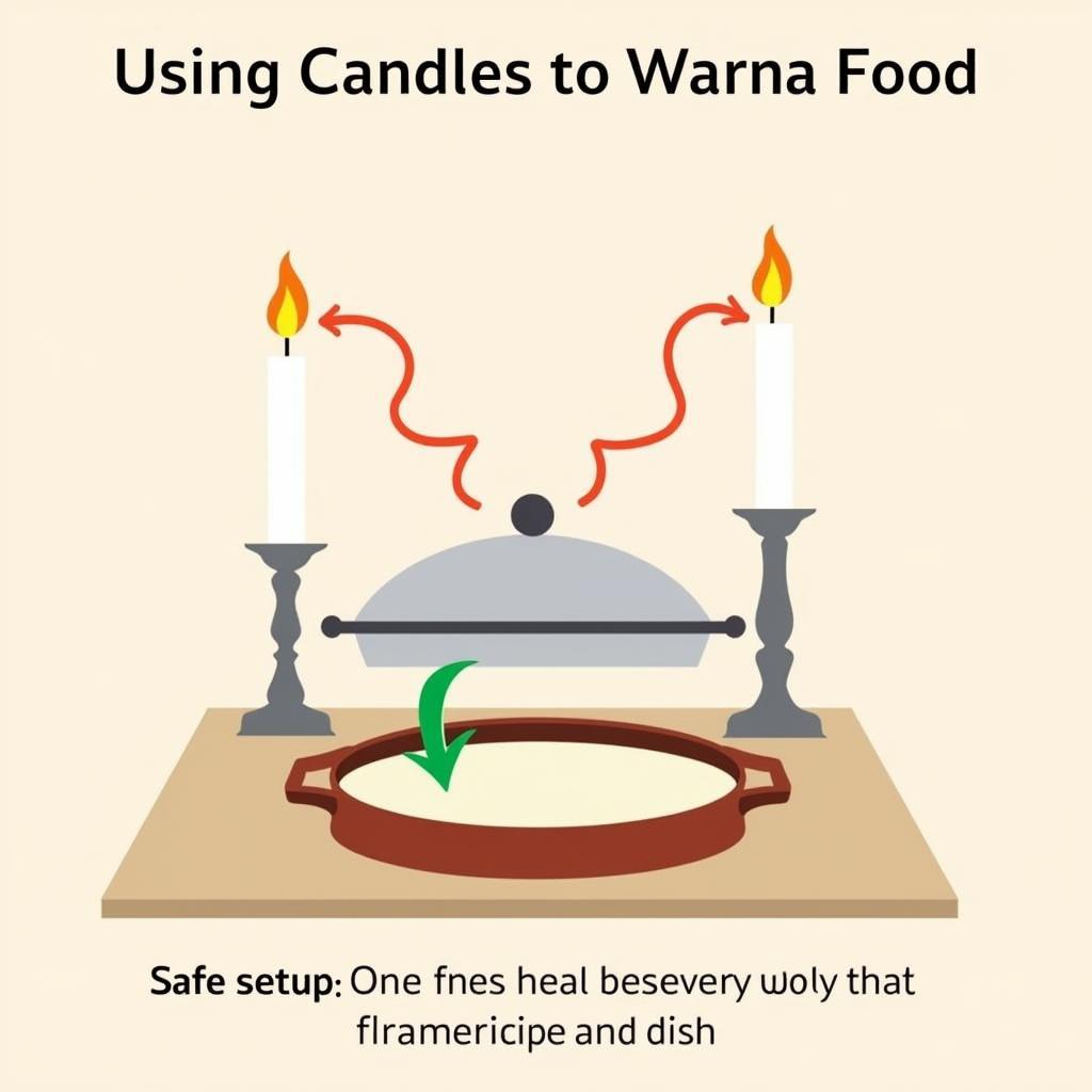 Safe Use of Candles for Warming Food